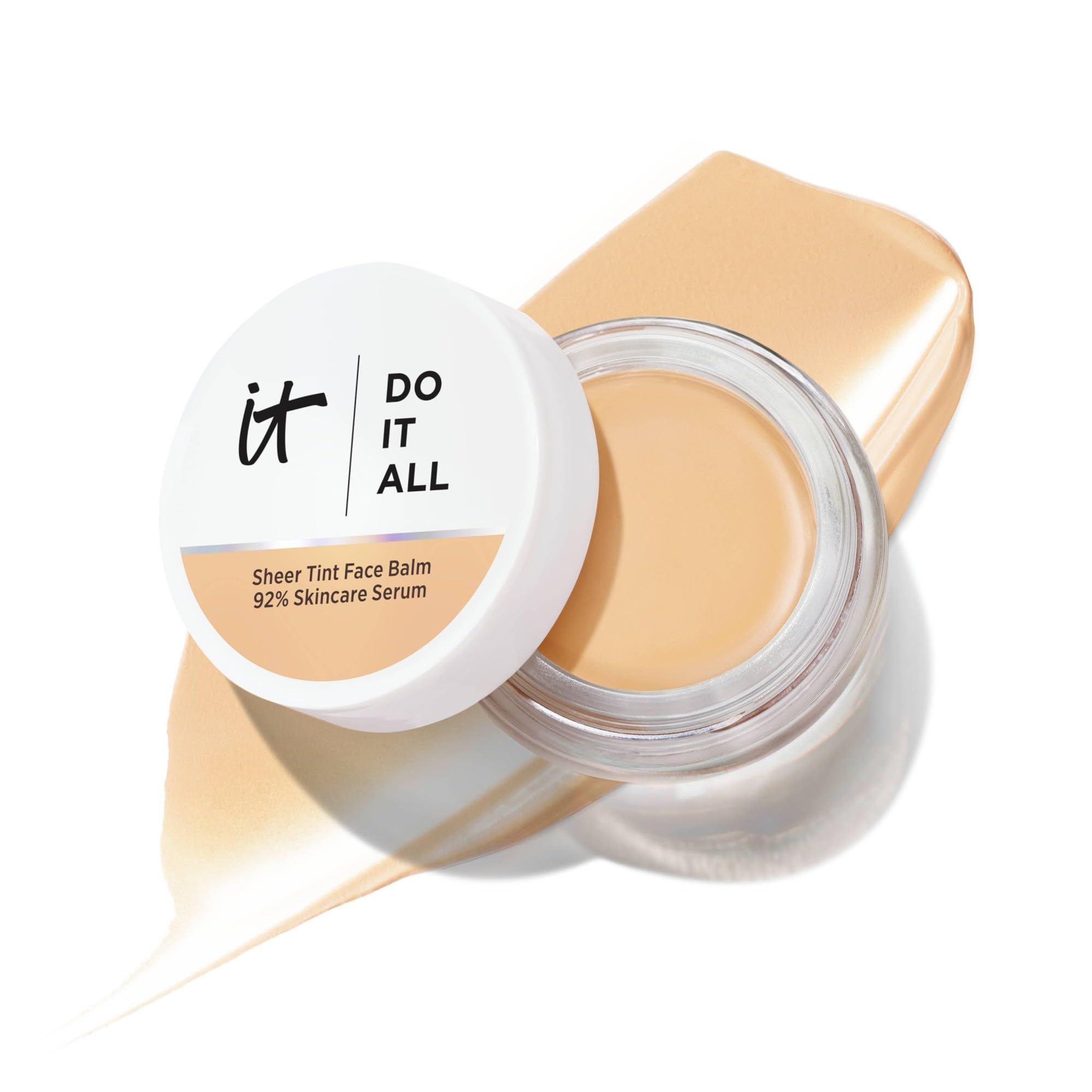 iT Cosmetics Do It All Sheer Tint Face Balm, Hyaluronic Acid & Peptides