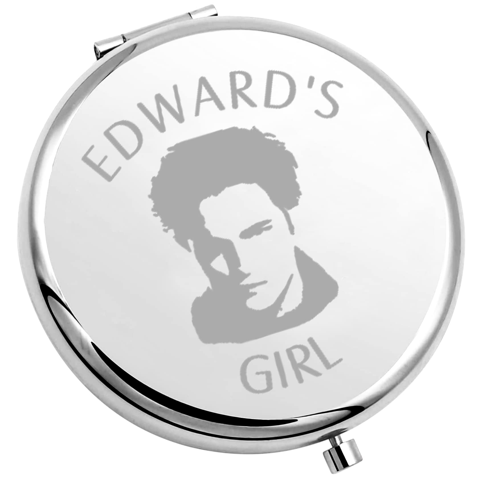 FUNYSO Twilight Team Edward Inspirational Gift Vampire TV series Gift Edward's Girl Compact Mirror (EDWARD'S GIRL Mirror UK)