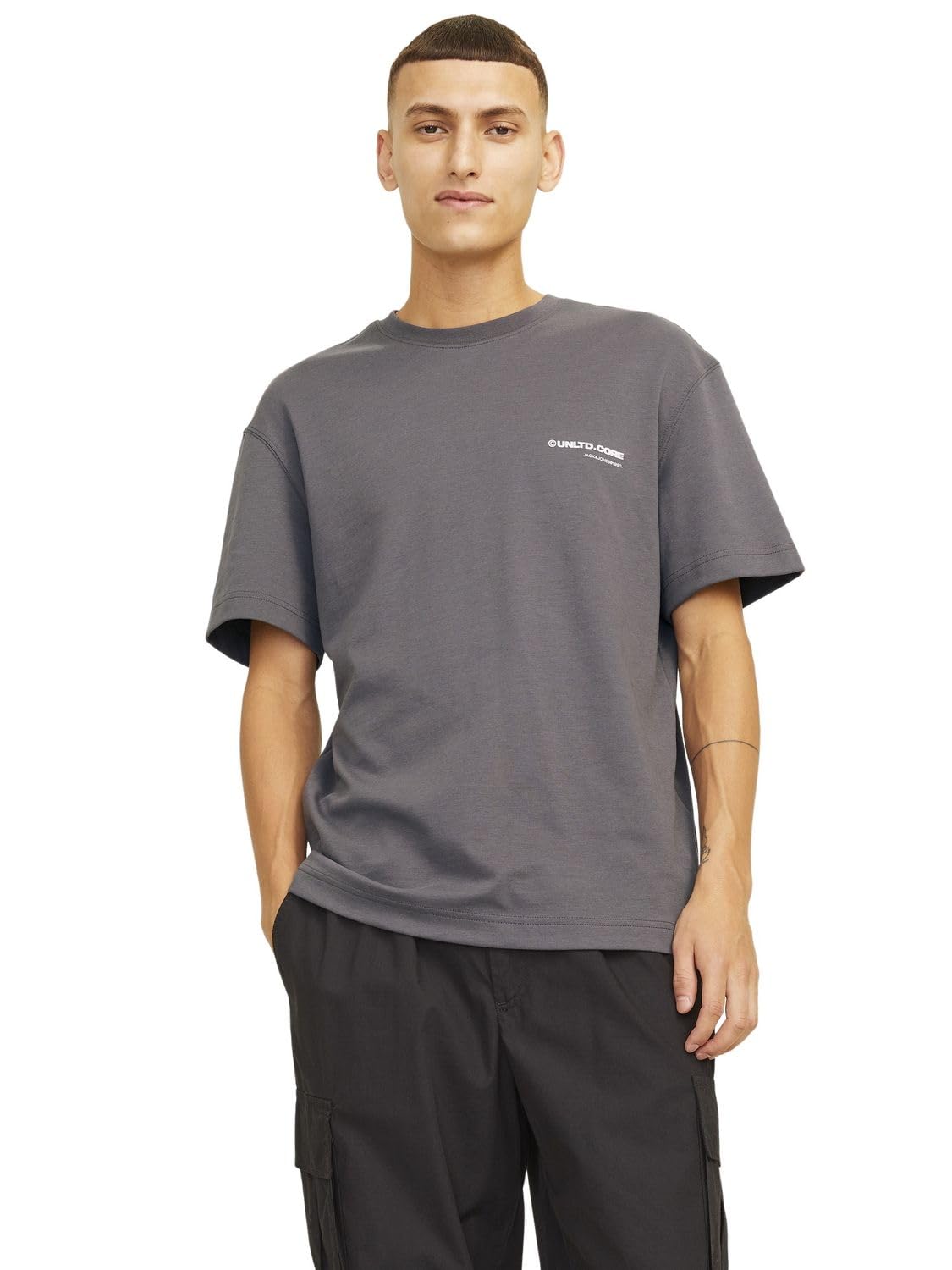 JACK & JONES Male T-Shirt Printed Crew Neck T-Shirt