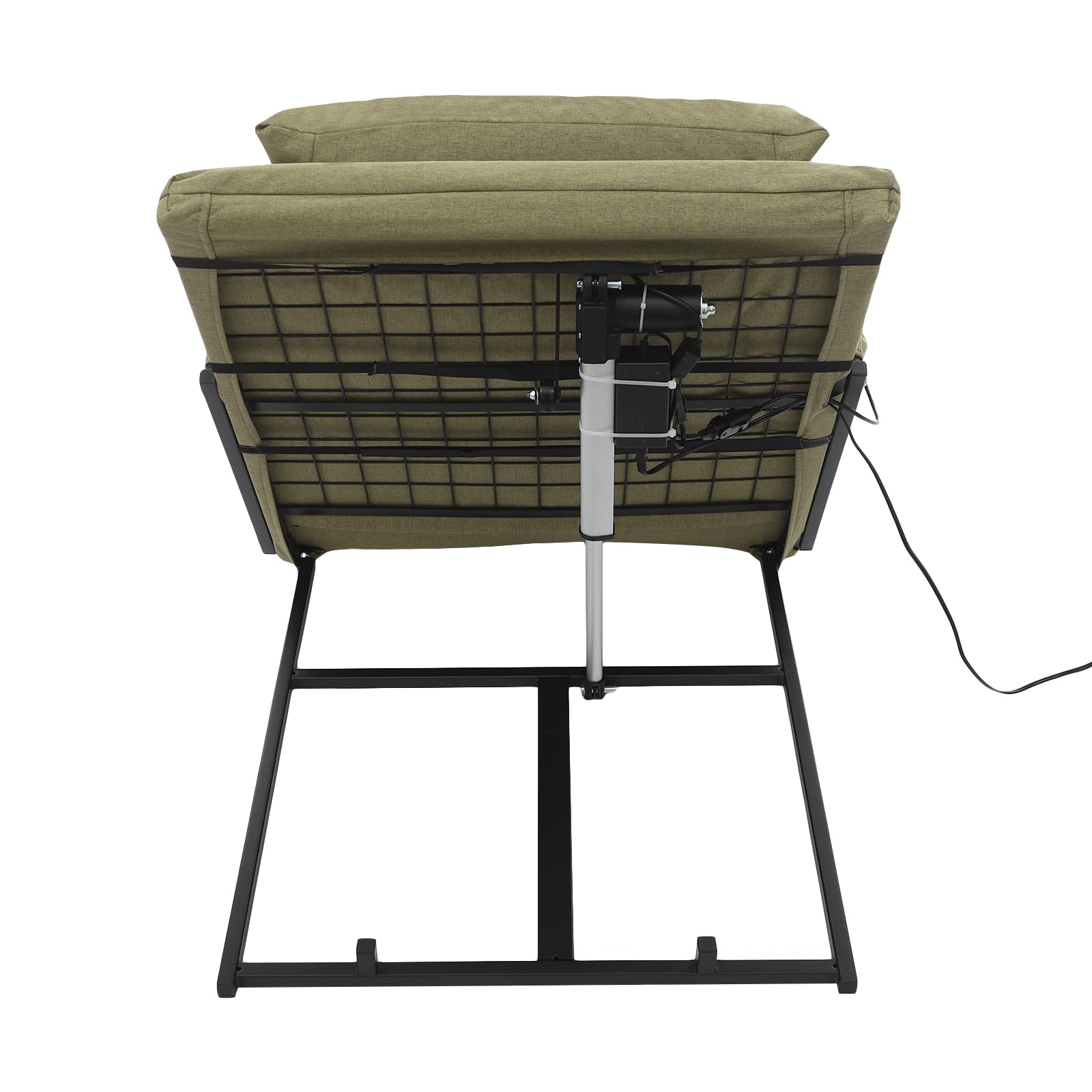 Lift électrique réglable pour matelas tête et pied avec coussin amovible, housse de matelas à fermeture éclair, lit électrique réglable avec accoudoirs pour personnes âgées, personnes handicapées, 120