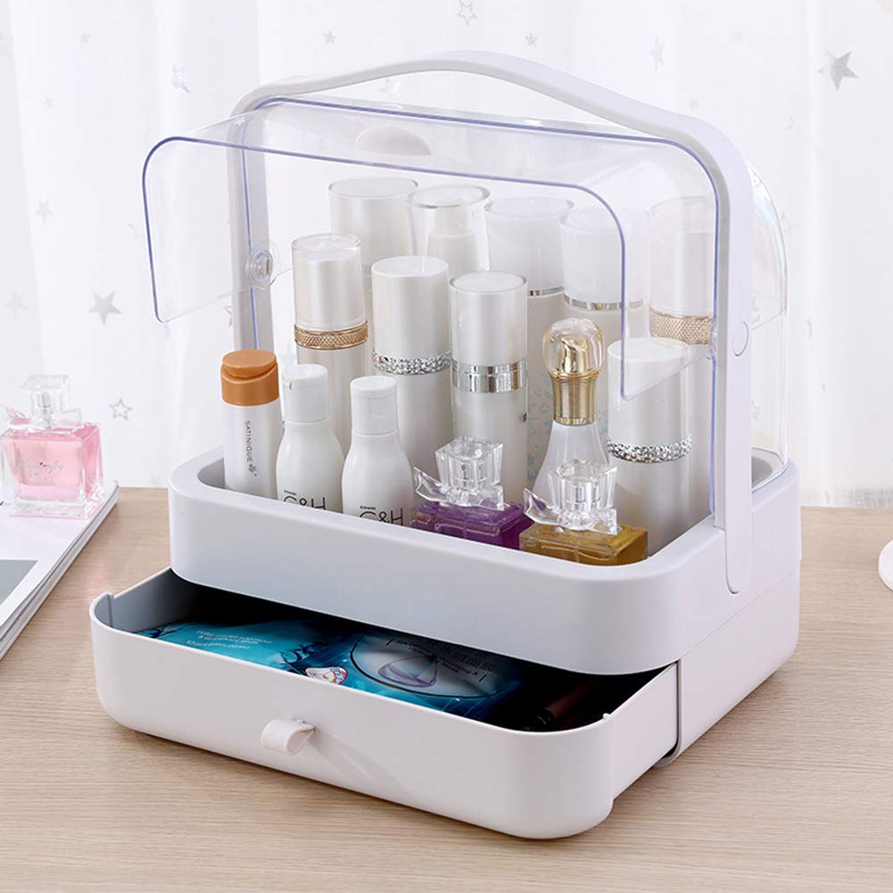 Caja Organizador De Maquillaje, Organizador De Cosméticos, Compartimento De Almacenamiento De Cosméticos con Múltiples Funciones Saludable