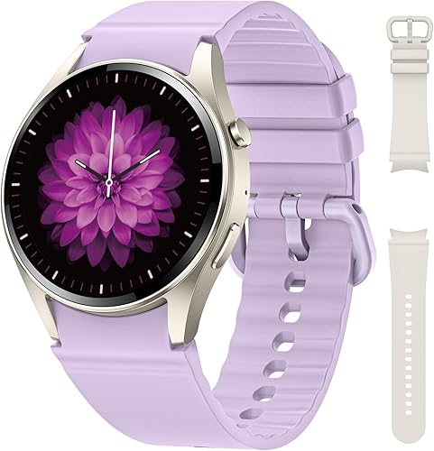 Relojes inteligentes para mujereshombres (hacer llamadas), reloj redondo con monitor de frecuencia cardíaca, SpO2sueño, rastreador de salud, más de