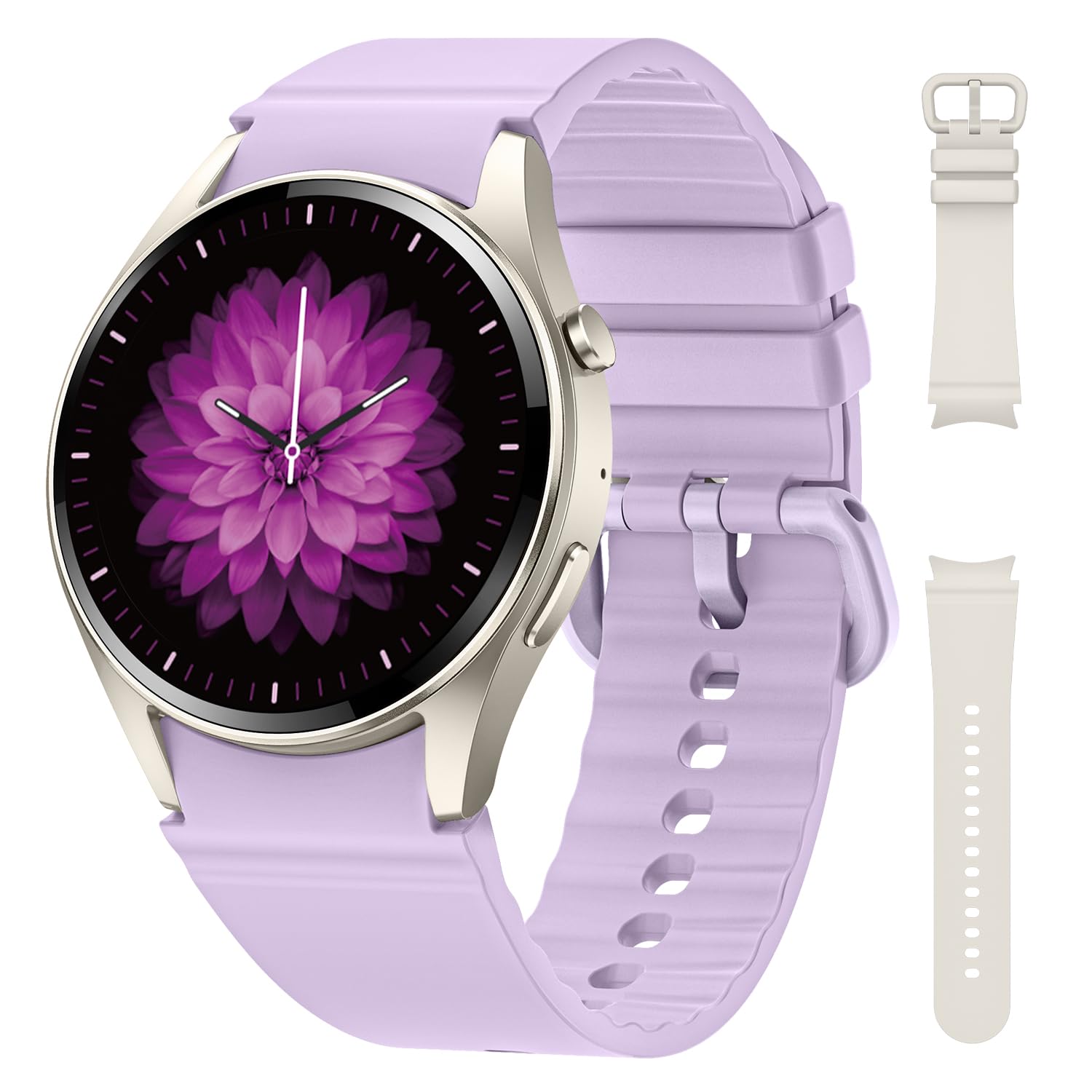 Smart Watches for Women Men Make Answer Calls Round Watch with Heart Rate SpO2 Sleep Monitor Health Tracker