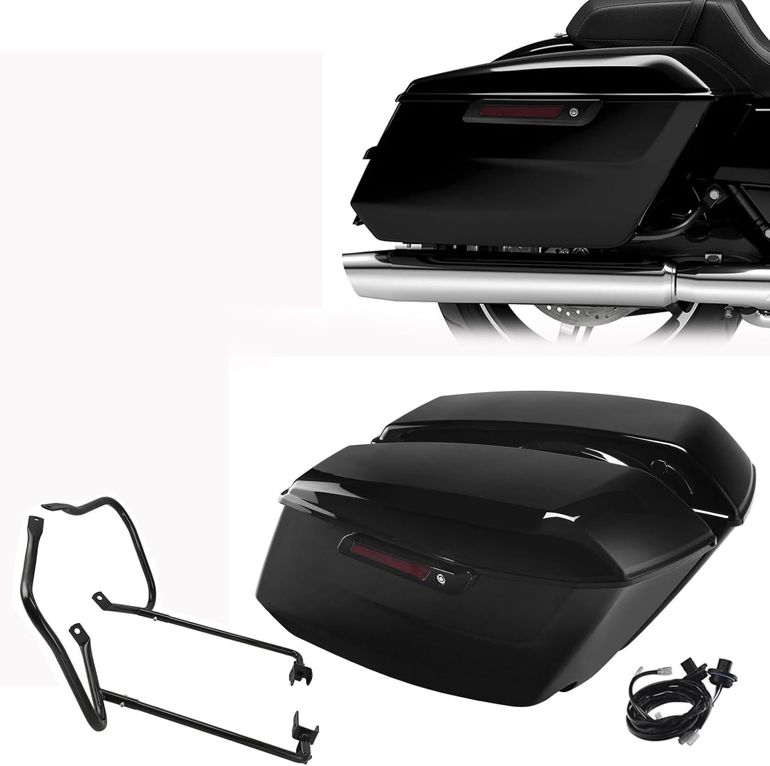 Amazon | HCmotorku バイク サイドバック 大容量 サイドボックス 