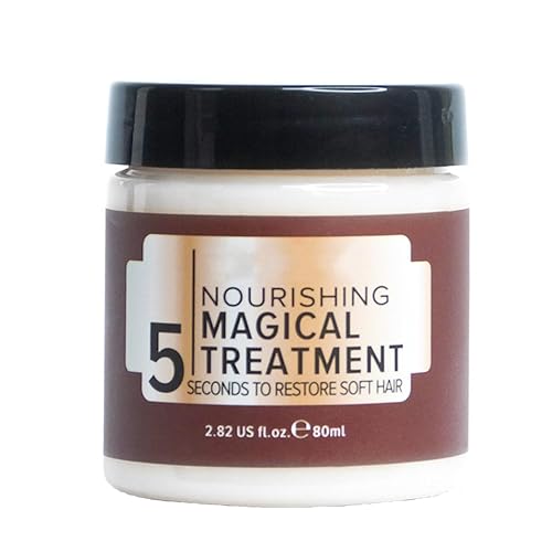 PURC Máscara mágica de tratamiento de queratina, acondicionador avanzado de raíces moleculares para cabello seco y dañado, 5 segundos restaura el