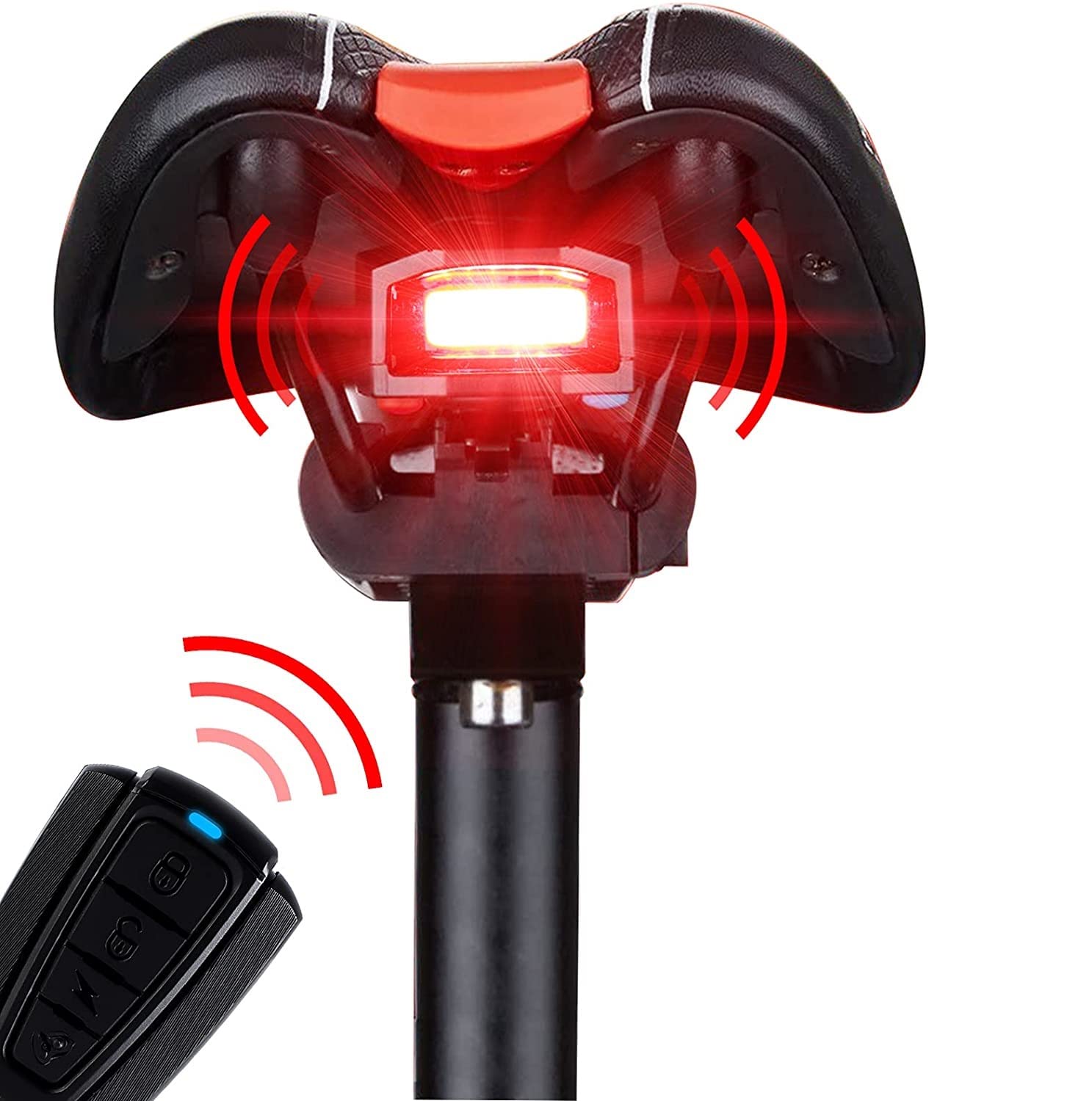 Linist Bicycle Taillight Alarm Horn Cycle Rear Light Rechargeable 120Db Loud Horn Bell LED with Remote Anti-Theft Alarm IP65 Waterproof (B09SQ73PDL) Amazon Price History, Amazon Price Tracker