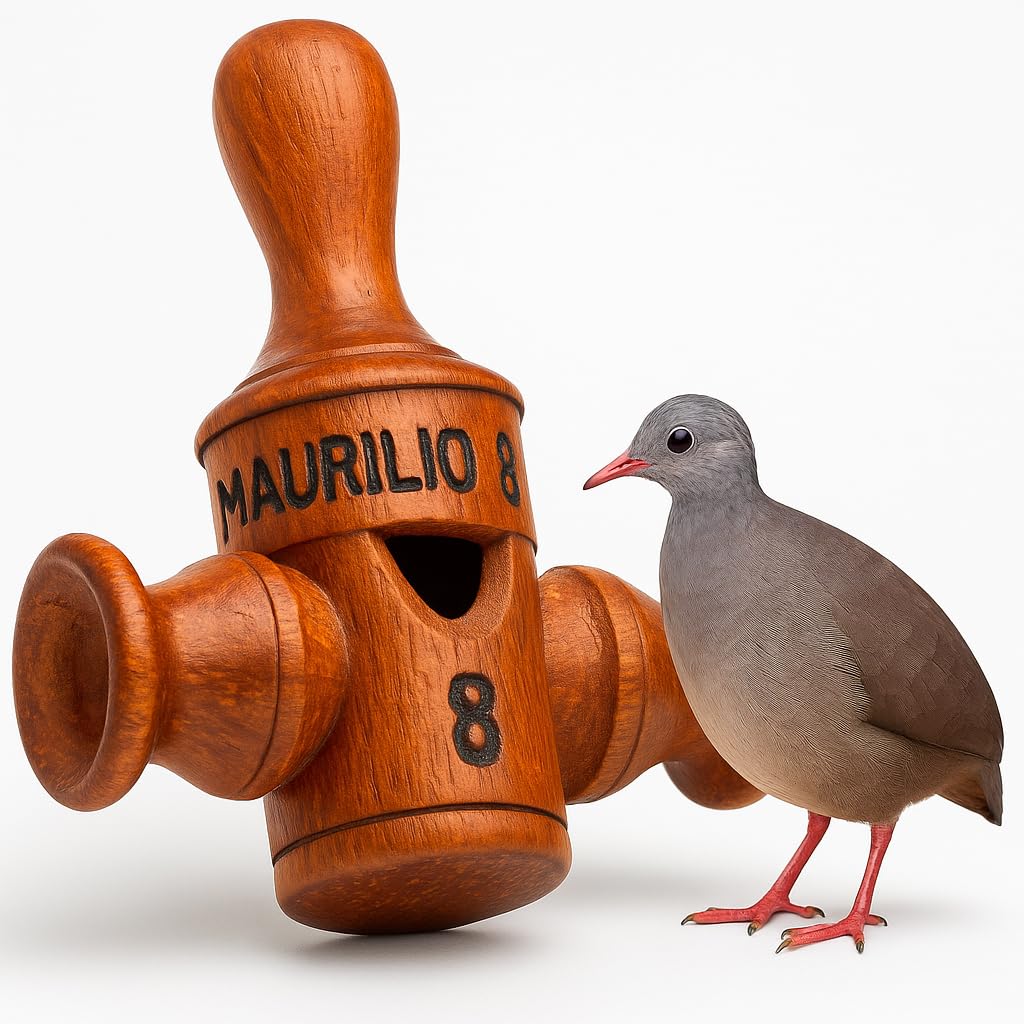 Nativilis - Llamador de pájaros de madera hecho a mano, sonido de grillo (Gryllus assimilis) | Madera reciclada exótica | Silbato profesional para observación de aves