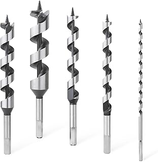 6-40mm High Carbon Steel 230mm Woodworking Ship Auger Drill Bit Hole Saw Hex Shank for Soft Hard Wood Plastic PVC 1Pcs(35mm)