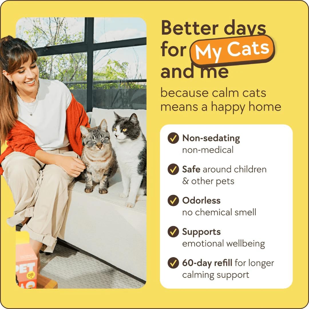 TherapetMD Cat Calming Diffuser Refill Kit (2-Pack, 60-Day Supply) – Cat Pheromone Refill for Stress, Pee Spraying, Fighting, Aggression, Meowing & Scratching – Use with TheraPet MD Diffuser - image 6