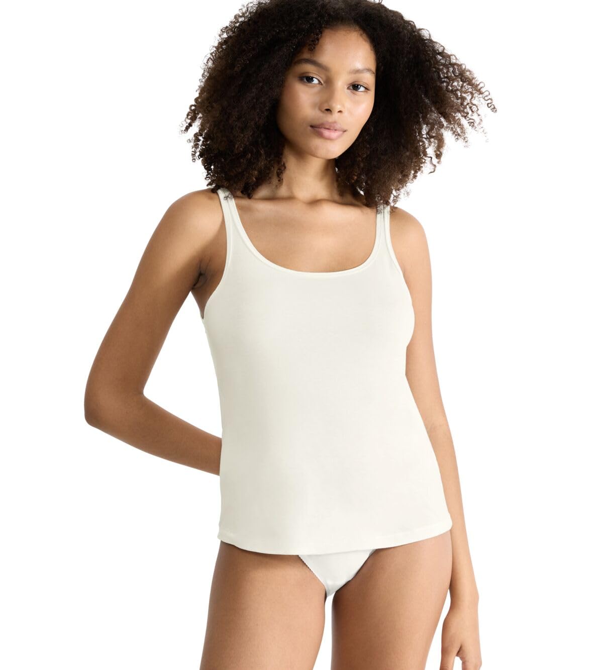 Sloggi Women's Silk White Ever Ease Tank Top Shirt, L Uk