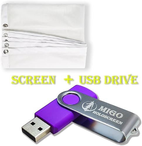 Miniatura 4 de Mischief - Pantalla de proyección trasera holográfica para fiestas al aire libre, barbacoa y divertidos accesorios de broma, malla de poliéster