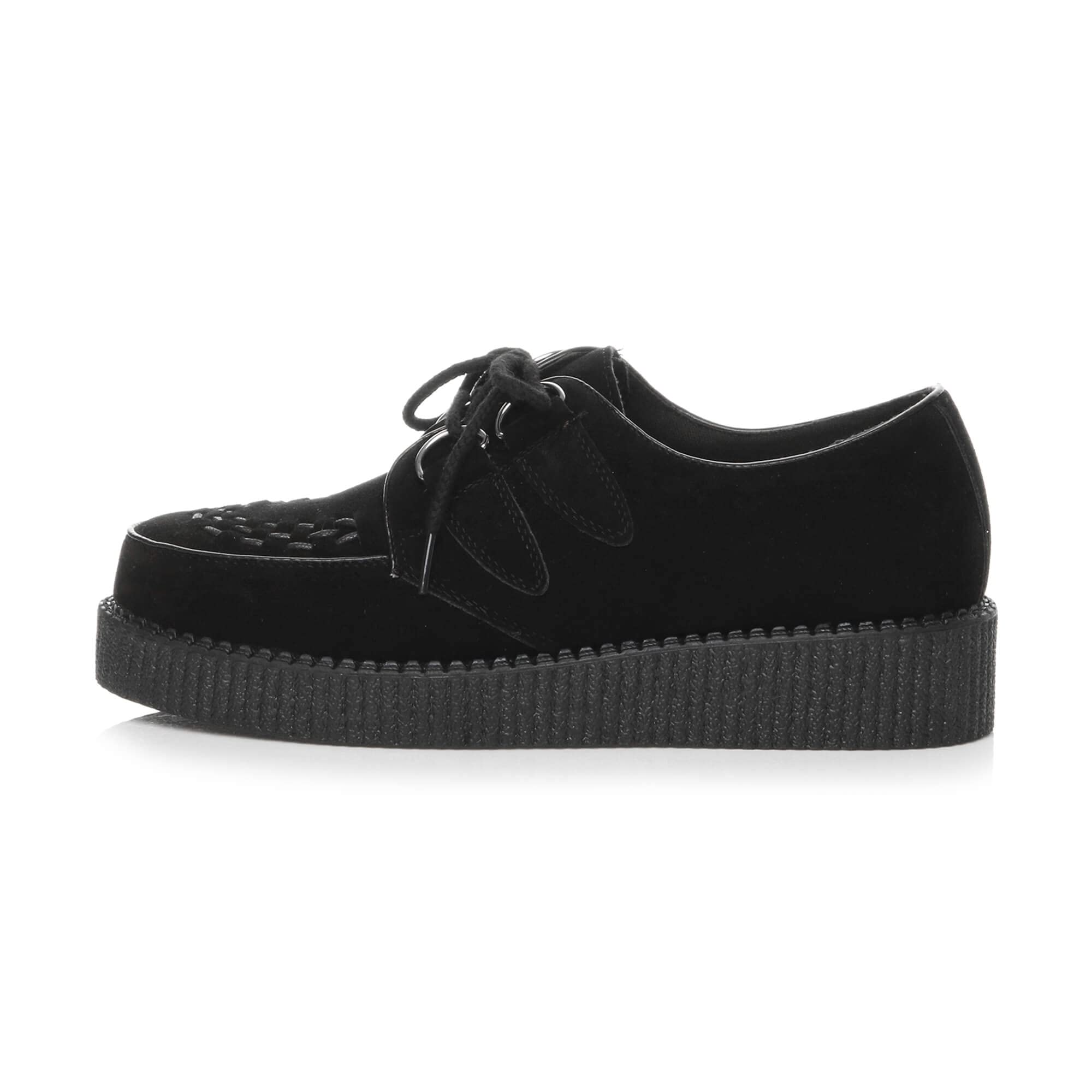 Scarpe Plateau Stringate da Uomo con Zeppa Stile Gotico Punk Creepers Numero