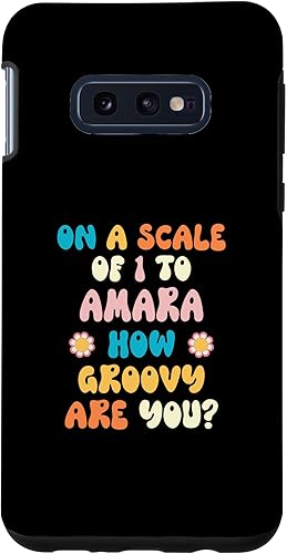 Galaxy S10e AMARA Cute Retro Girls Groovy AMARA Personalized Name Case