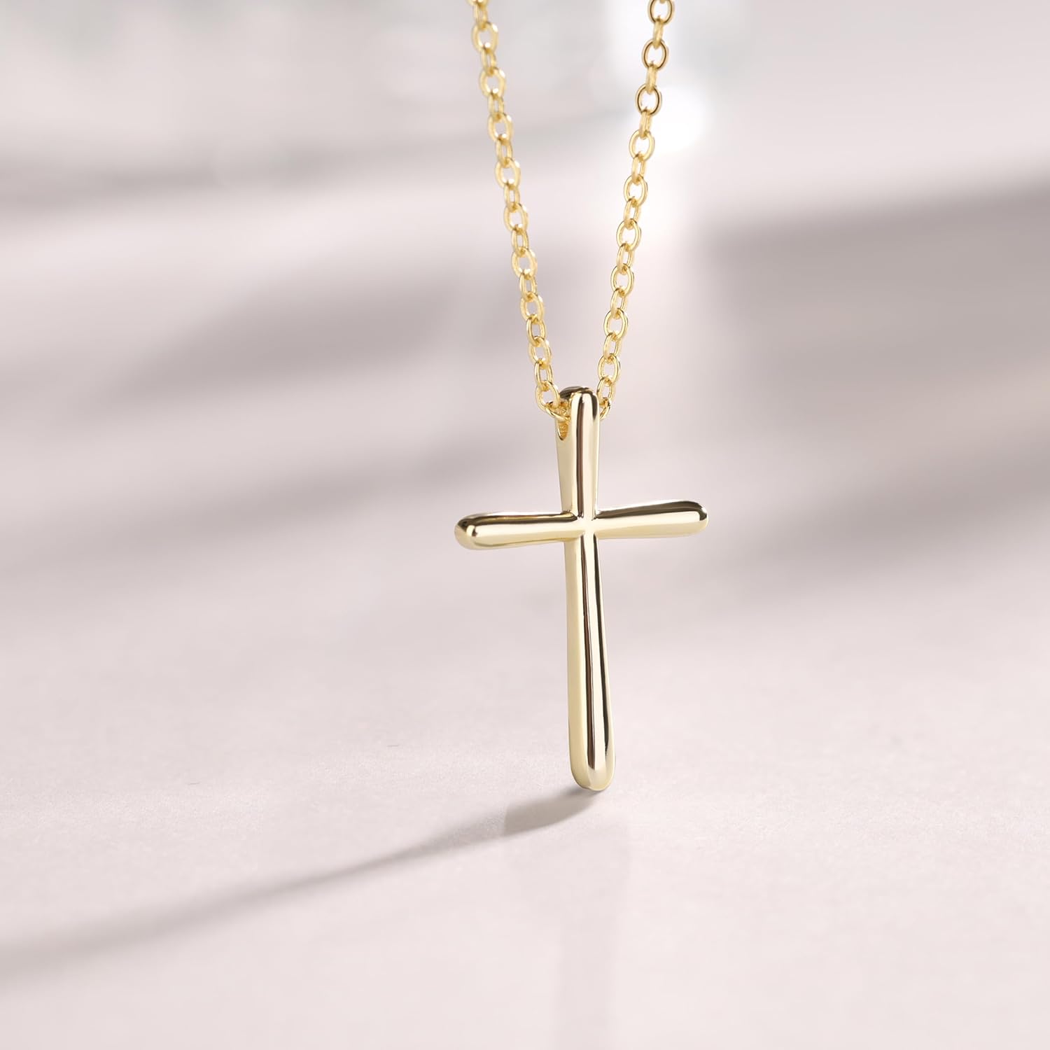 GAVU 925 Sterling Silver Dainty Cross Necklace for Women, Sterling Silver Confirmation Necklace - Image 6