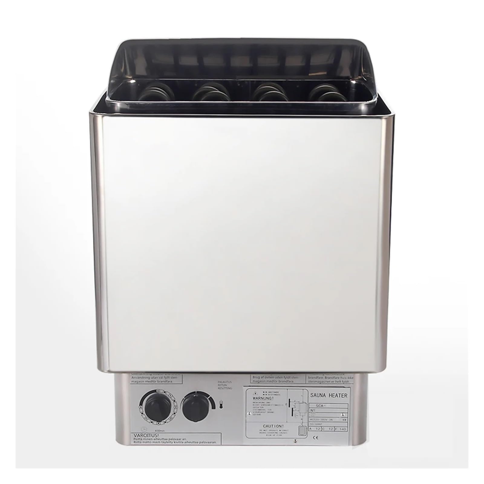 Estufa de sauna 4.5kw 220v en acero inoxidable para baño turco doméstico