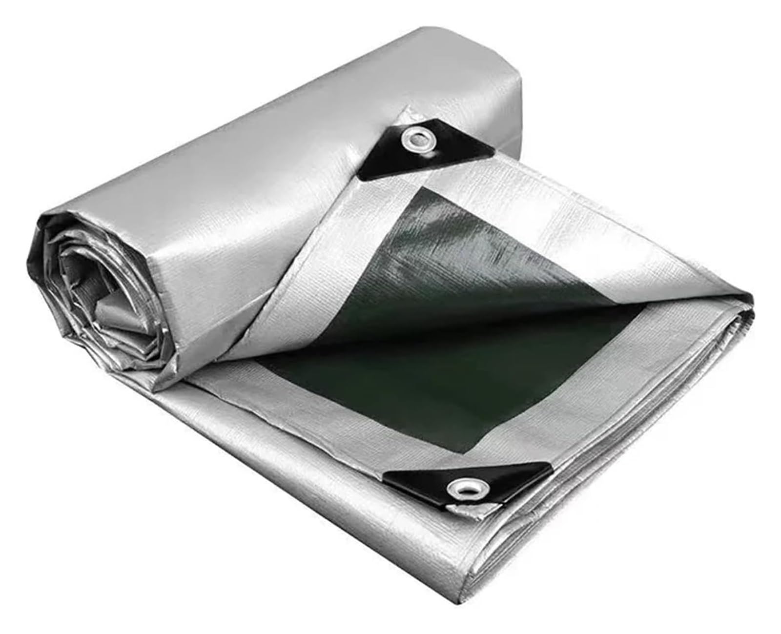 Heavy Duty Waterproof Cover Tarp, Tarpaulin Garden Cover Waterproof PE 0.32mm Multicolor Multiple Sizes(Silver,3x3.0m)