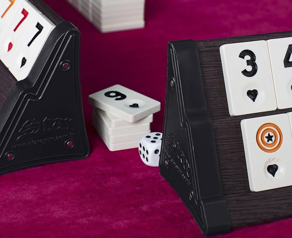 STAR V.I.P Holz Rummy Set Okey z Melamin Steine