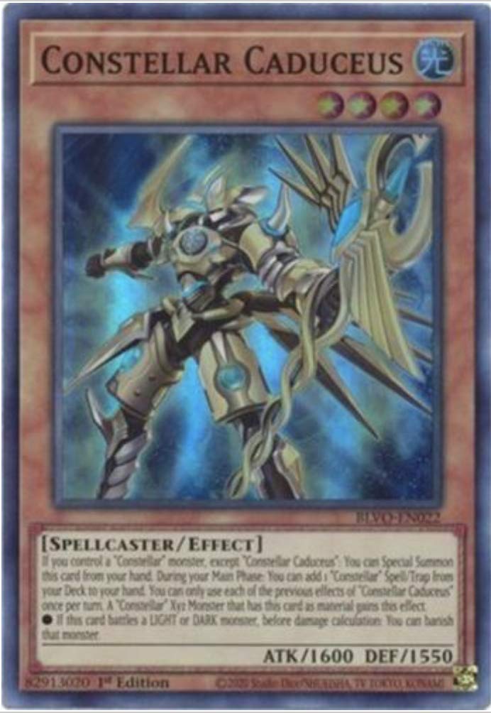 Constellar Caduceus - BLVO-EN022 - Super Rare - 1st Ed - NM/M