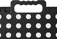 Vista 6 de Casafield Taburete plegable de 9 pulgadas con asa, negro, portátil, plegable, pequeño taburete de plástico para niños y adultos, uso en la cocina