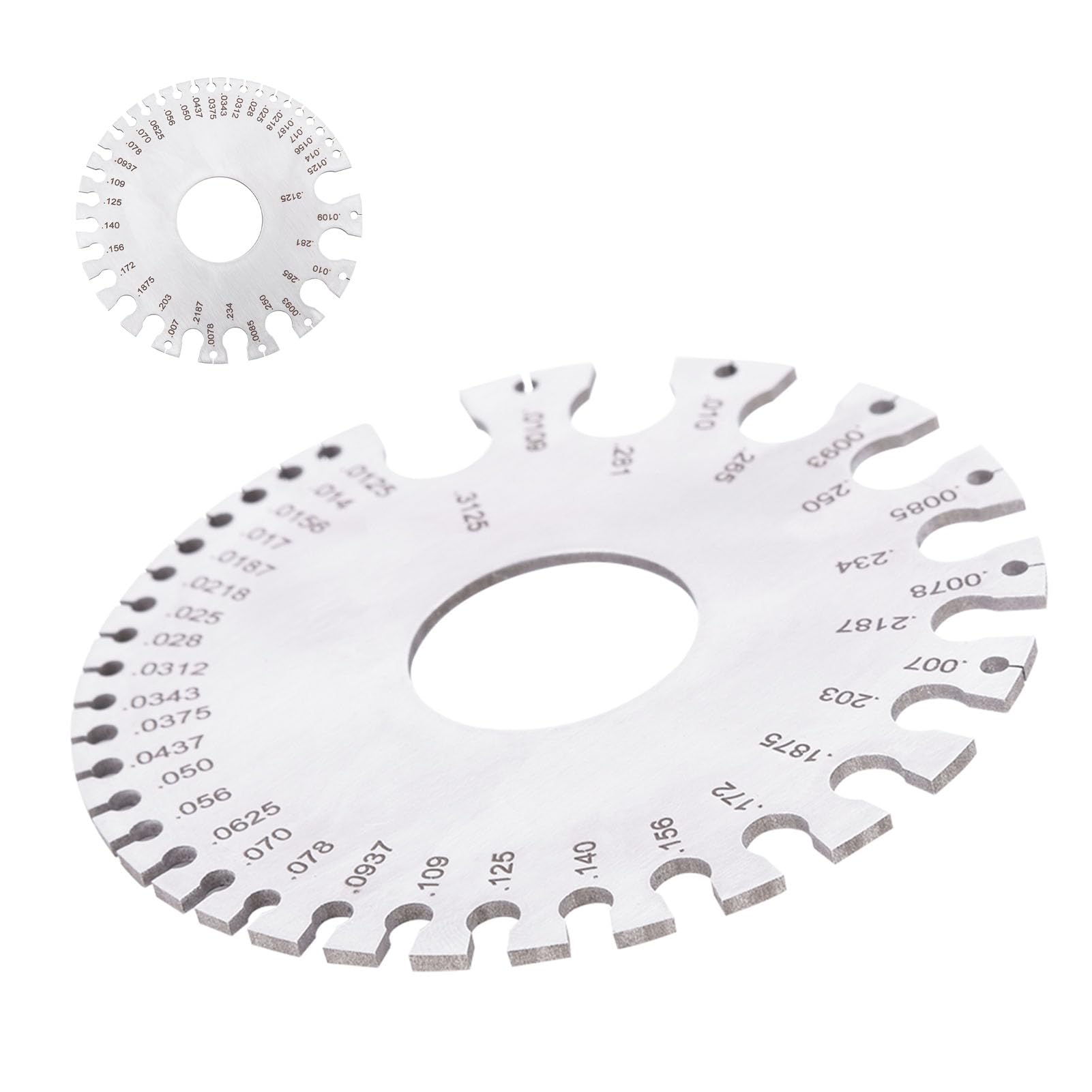 Stainless Steel Round Wire Thickness Measurer Gauge Diameter Tool for Metal Copper Brass Iron Steel