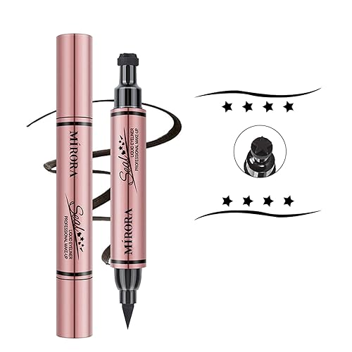 Sello delineador de ojos Sello delineador de ojos con alas para todas las formas de ojos, herramienta de maquillaje fácil de ojo de gato, a prueba