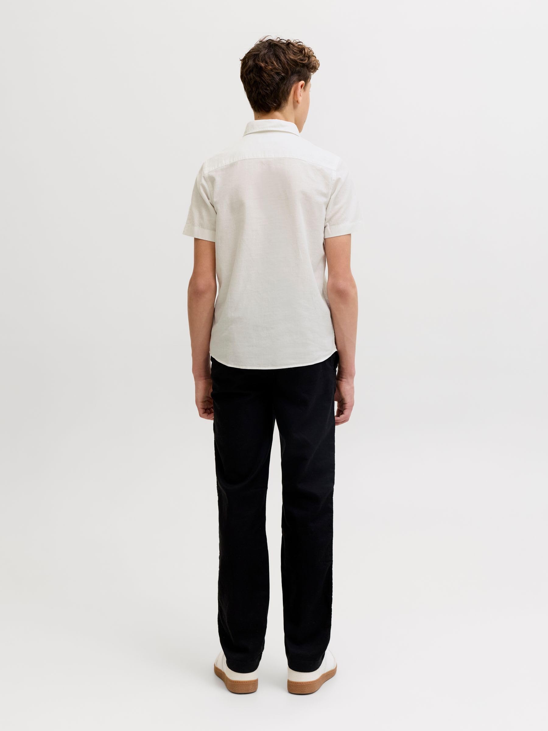 Jack & Jones Herren Jjebreeze Linen Blend Shirt S/S Sn Jnr Jjebreeze Linen Blend Shirt S/S Sn Jnr (1er Pack)