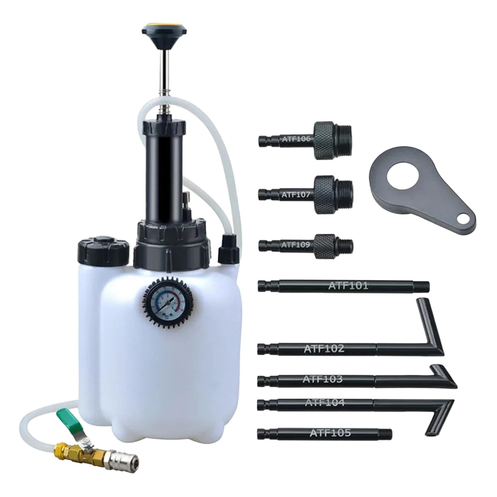 1 Pieza Extractor de Líquido de Freno Herramienta Manual de Purga de Embrague Botella de Recarga de Aceite Bomba de Presión con Tapón de Alivio para M