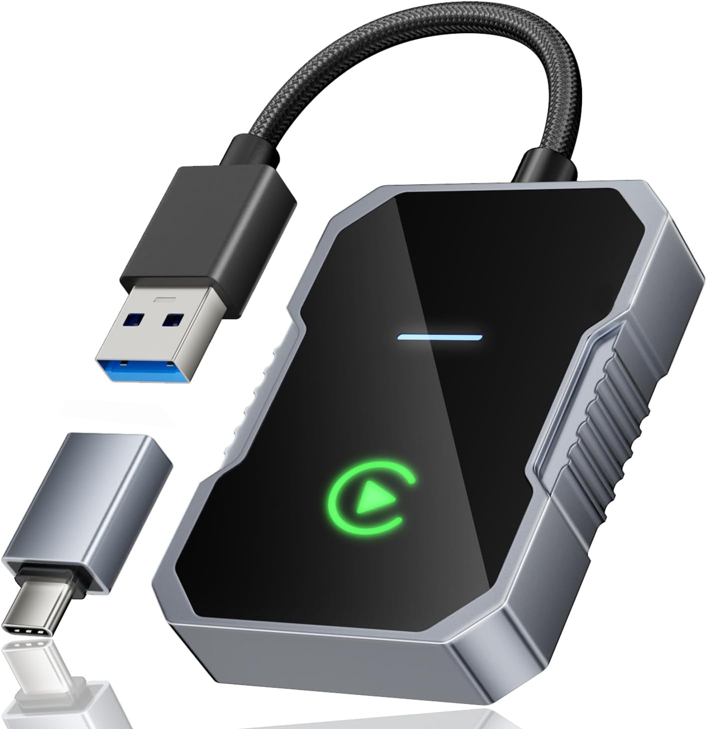 Wireless Carplay Adapter,2024 Upgraded Apple CarPlay Converts Wired to Wireless Adapter for iPhone,No Delay Carplay Dongle for Apple iOS 10 & Android 11 and Above