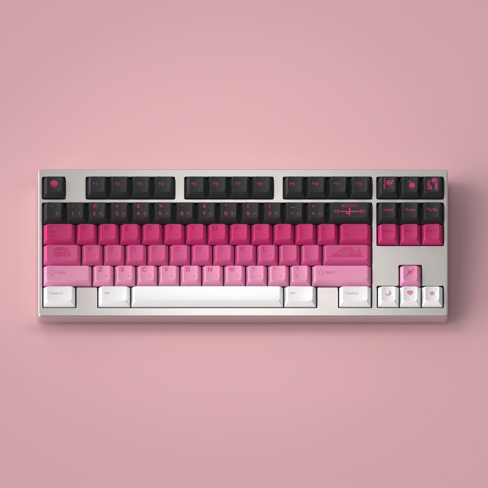 Amazon | REDQIN 88% PBT キーキャップ - チルシティ:ブラックから