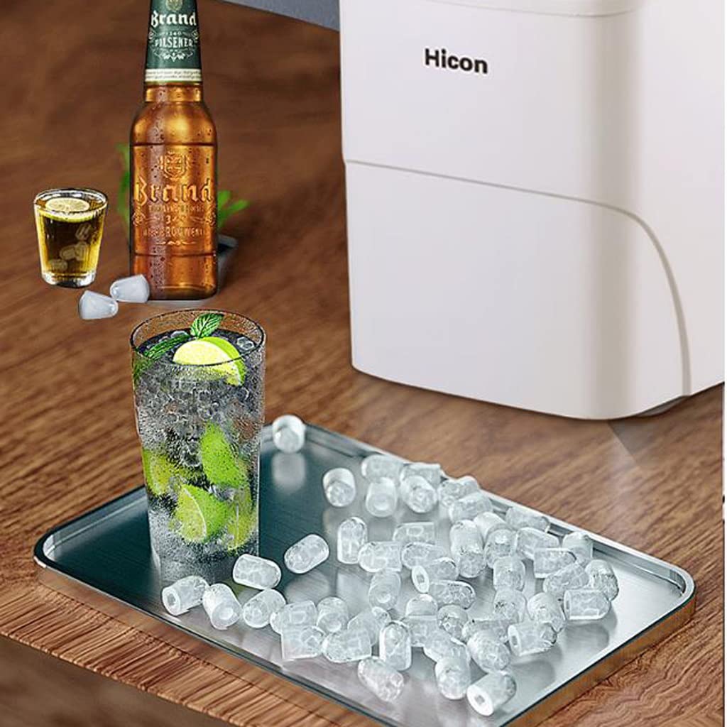 RJJ Fabricante de Hielo pequeño Mini Mini Mini Mini Retro Redondo de Hielo Fabricante de Cubos de Hielo (Color : Picture Color)