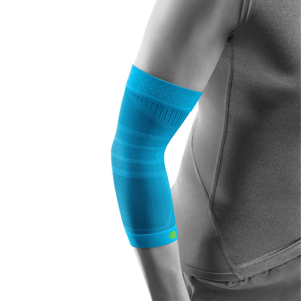 Bauerfeind Codera deportiva de compresión para codo, 1 codera unisex con compresión, para baloncesto, atletismo y deportes de pelota y golpeo, se puede llevar a la derecha e izquierda