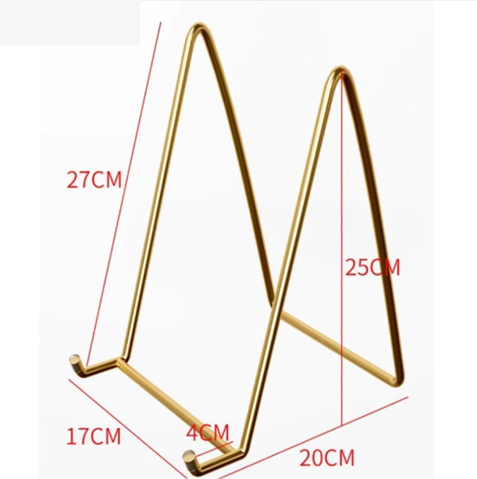 Atril para Libros Lectura El Soporte For Libros De Recetas Mantiene Fácilmente Un Libro De Cocina O Un Libro De Recetas Abierto For Cocinar Fácilmente. Estante De Recetas(Gold,27cm)