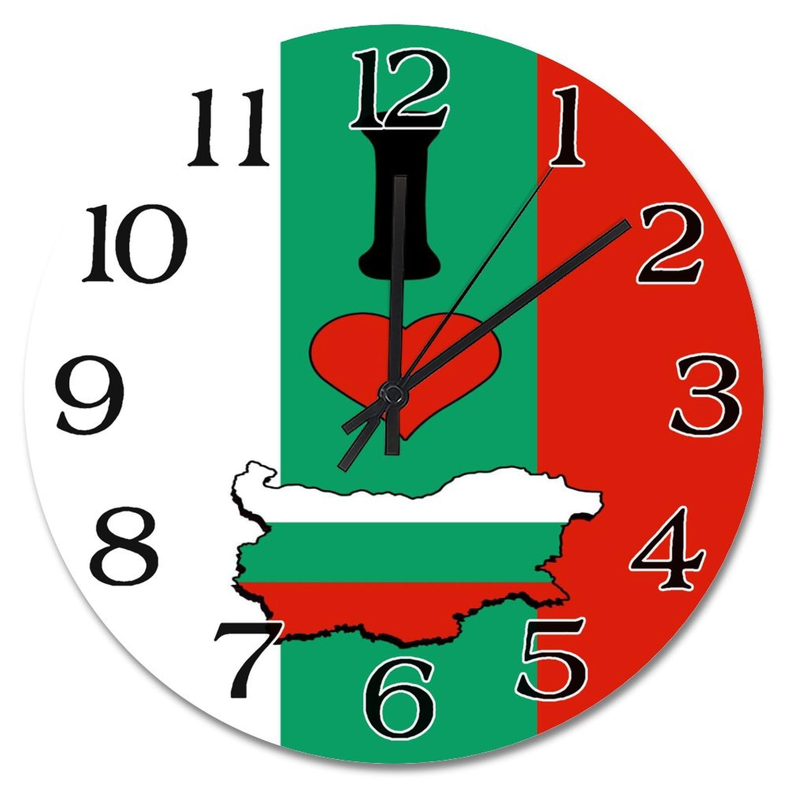 Horloge murale de ferme Bulgarie pour décoration de salon vintage