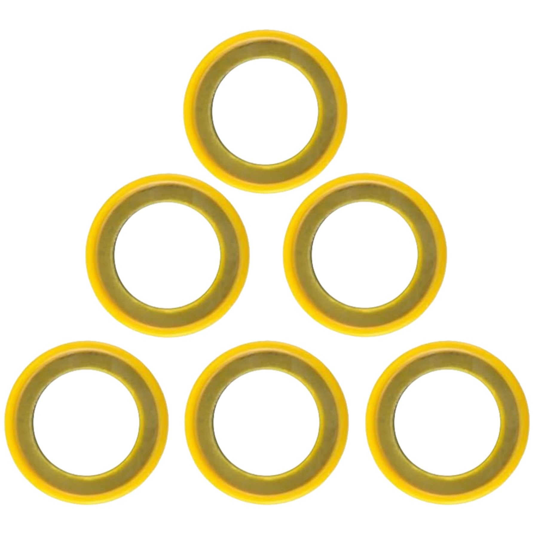 JLM MARINE 6 PCS 26-830749 Gearcase Drain Plug Seal Washer Gaskets for Mercury MerCruiser Lower Unit Gear Oil Pump Grease Gaskets Washer Drain Plug