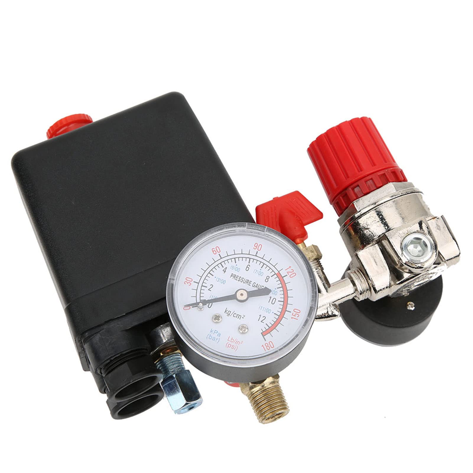 Interruttore a valvola a pressione 4 buche Ridinger-Relief Relief Gauges Accessori del compressore d'aria