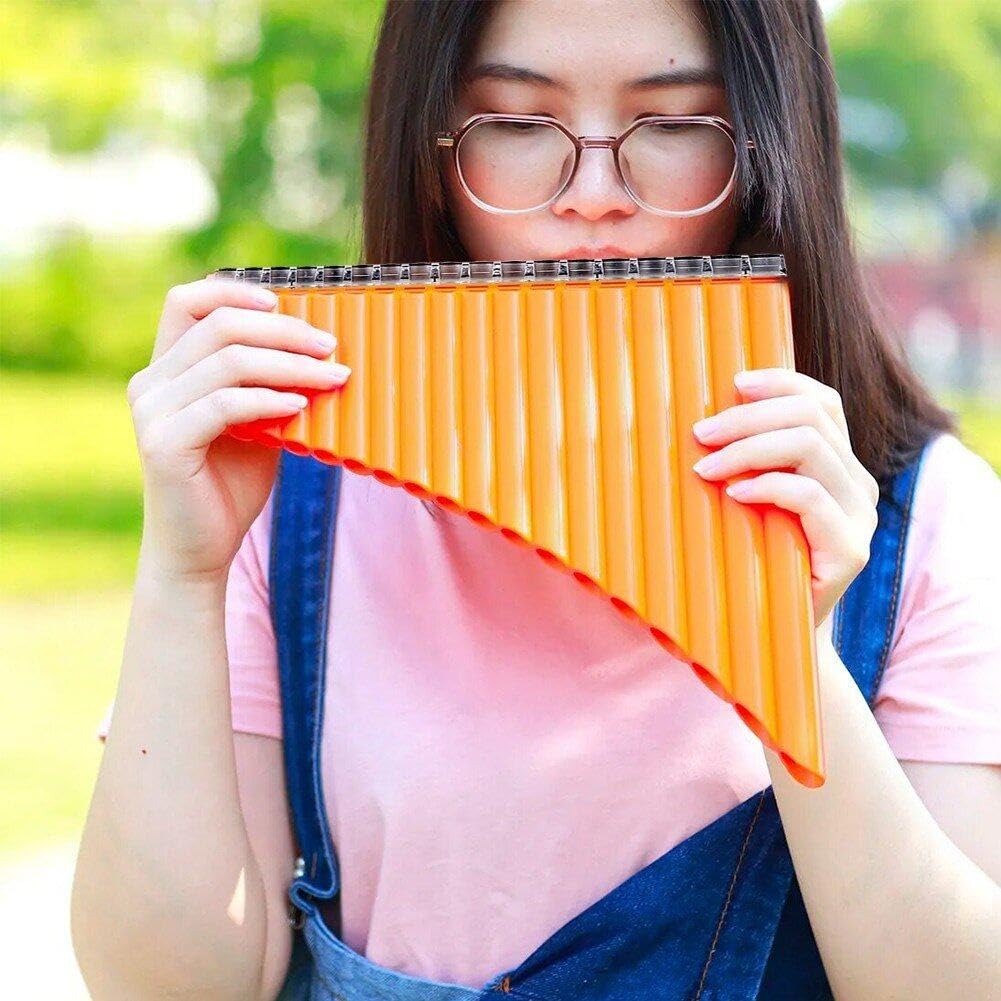 Wudaizhi 18 Tuyaux Flûte Pan en Option, Pan Flute C Key avec Carton De Transport pour Enfants pour Les Adultes Débutants.