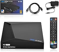 WE2USAT K3 PRO 6K Android TV Streaming Box - 4GB RAM, 32GB Storage, Voice Remote, HDMI Cable