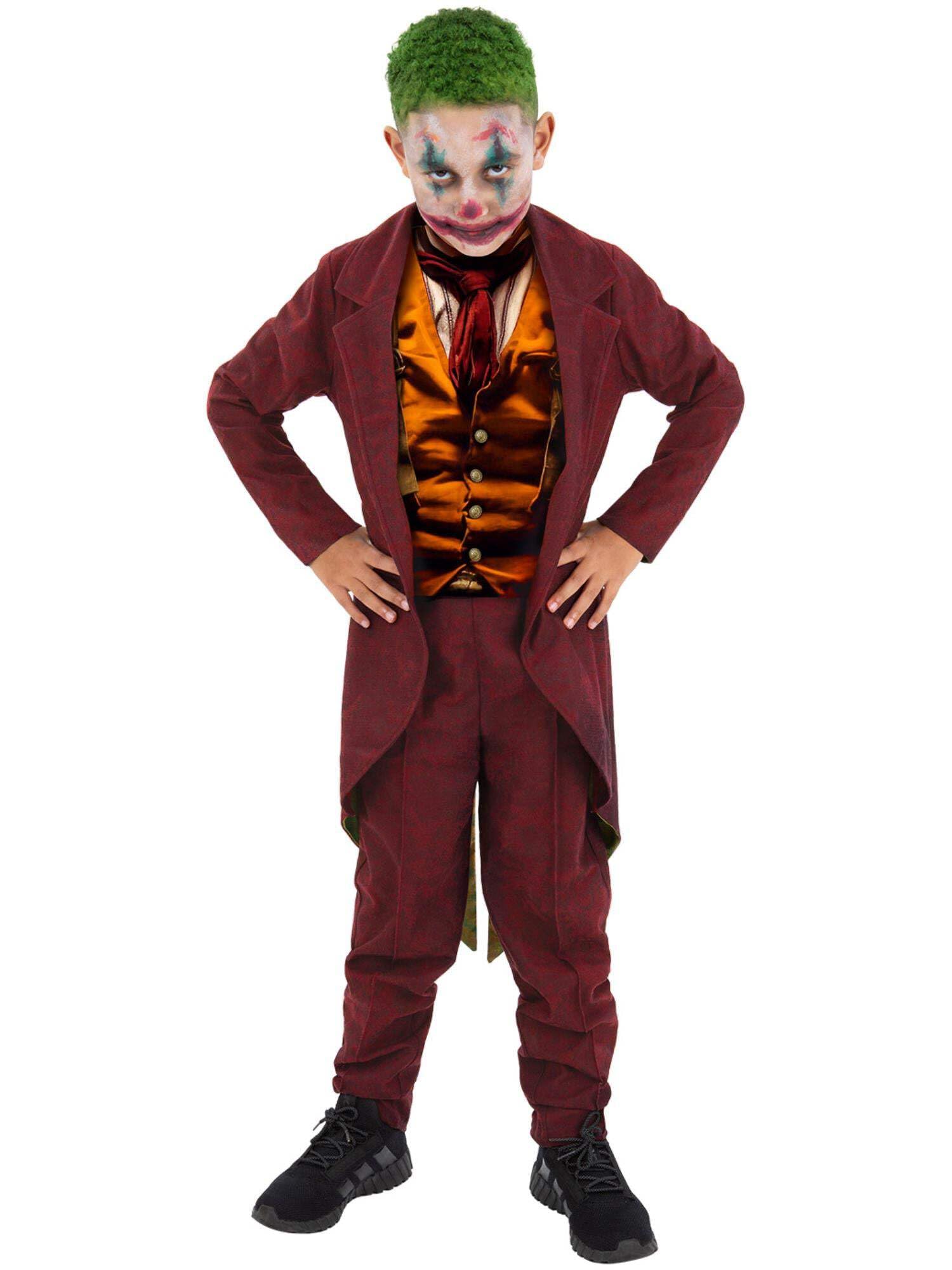 Smiffys Unisex Kids Red Modern Trickster Boys Costume