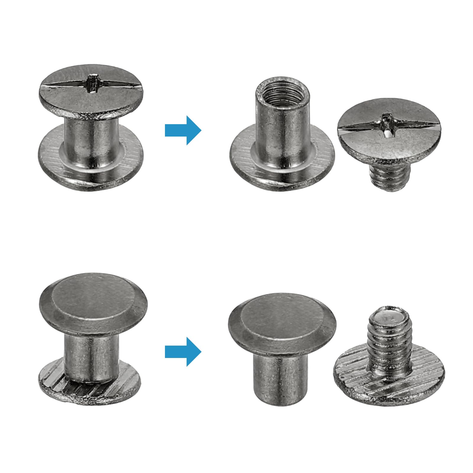 PATIKIL 120Pcs Chicago Screws - Image 4