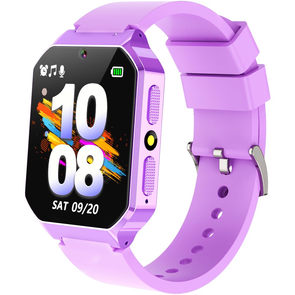 TywopKids Smart Watch for Boys Girls Age 5-10 Toddlers Toys with 1.69" HD Touchscreen 26 Games Pedometer Video Camera 13 Alarm Clock Audiobook Words Learning Card Kids Watches Birthday Gifts