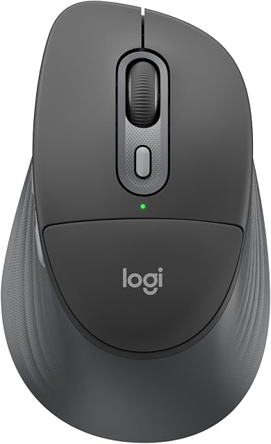 Logitech Signature Comfort Plus M850 L Wireless Mouse, Bluetooth Mouse with Palm Cushion, Silent Clicks, 24-Month Battery, Customizable Buttons, for Windows, Mac, iPad - Graphite