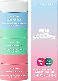 Sponsored Ad - I DEW CARE Mini Scoops | Wash Off Face Mask Skin Care Trio | Self Care Gift Collection | Korean Skin Care S...