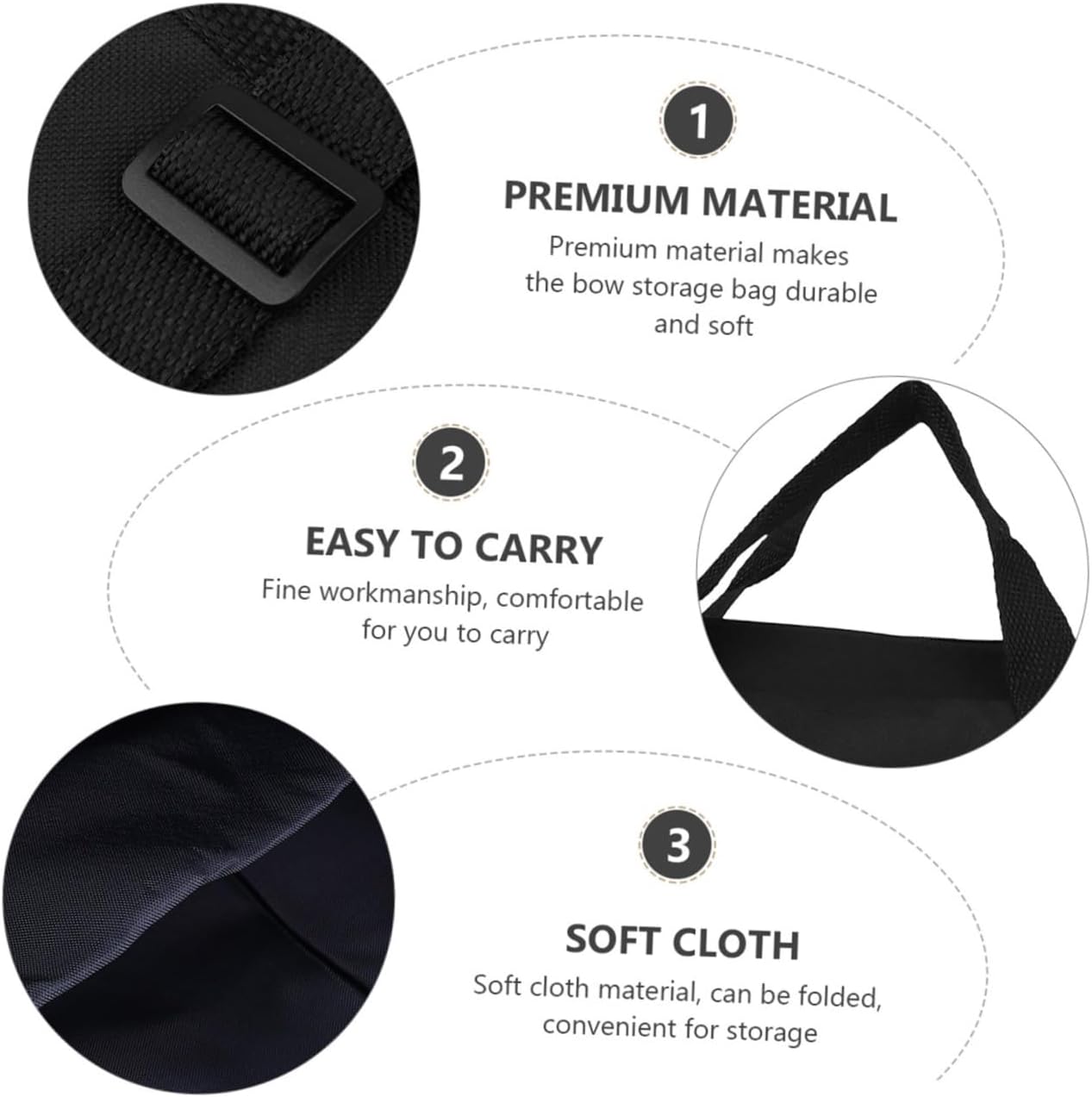 1pc Take down Bow Bag Case Arrow Pocket Accessories Storage Bag Easy Carrying