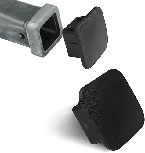 Miytsya 1 tapón antipolvo para gancho de remolque de automóvil, 1.25 pulgadas de goma de boca cuadrada de remolque, cubierta protectora, tapón de