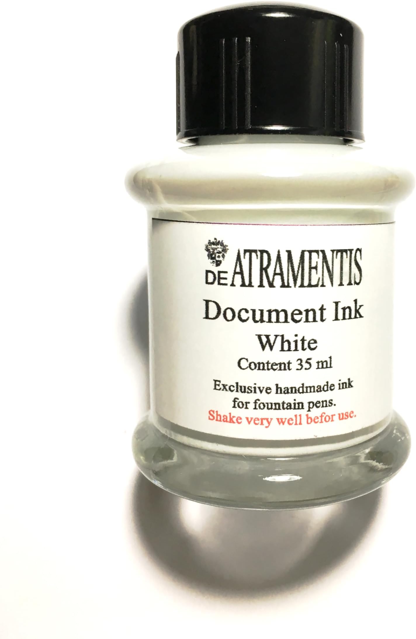 White Fountain Pen Ink, 45 mL Glass Bottle