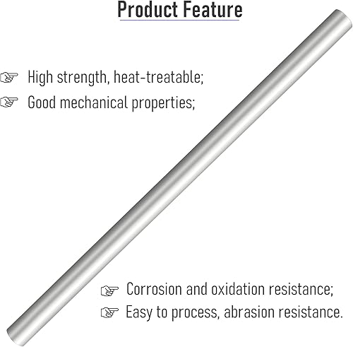 Miniatura 4 de FOCMKEAS 2 tubos redondos de aluminio 6063 T5, 300mm1ft de longitud, 14mm0.55" OD, 7mm0.28" ID, tubo recto de aluminio sin costura