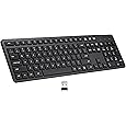 X9 Performance Small Wireless Keyboard, Wireless Keyboard for Laptop or Desktop with Number Pad - Compact Footprint and Comfortable Typing Computer Keyboard Wireless for Windows PC Chromebook Surface
