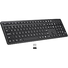 X9 Performance Small Wireless Keyboard, Wireless Keyboard for Laptop or Desktop with Number Pad - Compact Footprint and Comfortable Typing Computer Keyboard Wireless for Windows PC Chromebook Surface