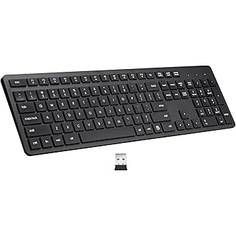 X9 Performance Small Wireless Keyboard, Wireless Keyboard for Laptop or Desktop with Number Pad - Compact Footprint and Comfortable Typing Computer Keyboard Wireless for Windows PC Chromebook Surface