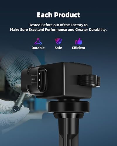 Vista 1653 de ECCPP Bobinas de encendido portátiles de repuesto para automóvil compatibles con Infiniti I30/para Nissan Maxima 3.0L V6 2000-2001 Reemplazo